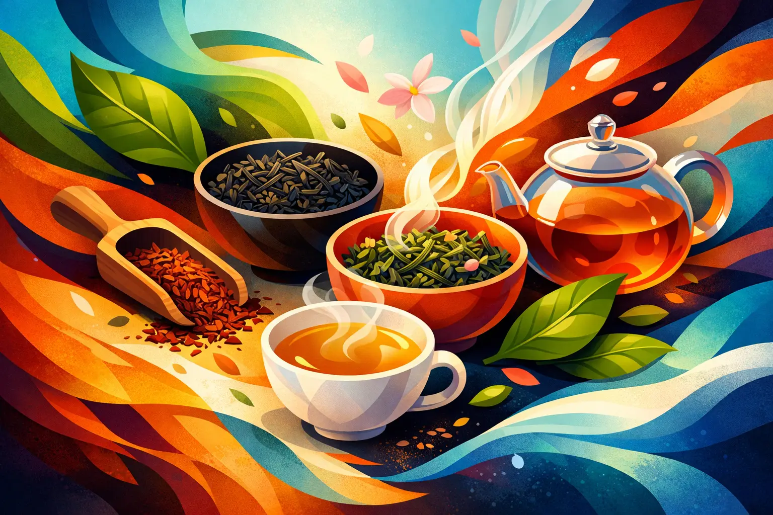 Enjoying a selection of loose teas to the fullest