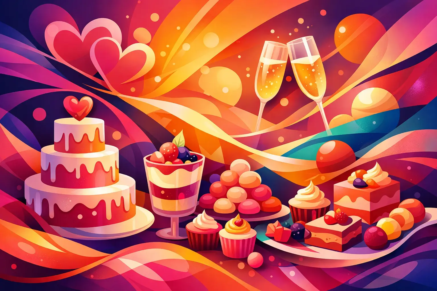 Example of dessert buffet wedding ideas