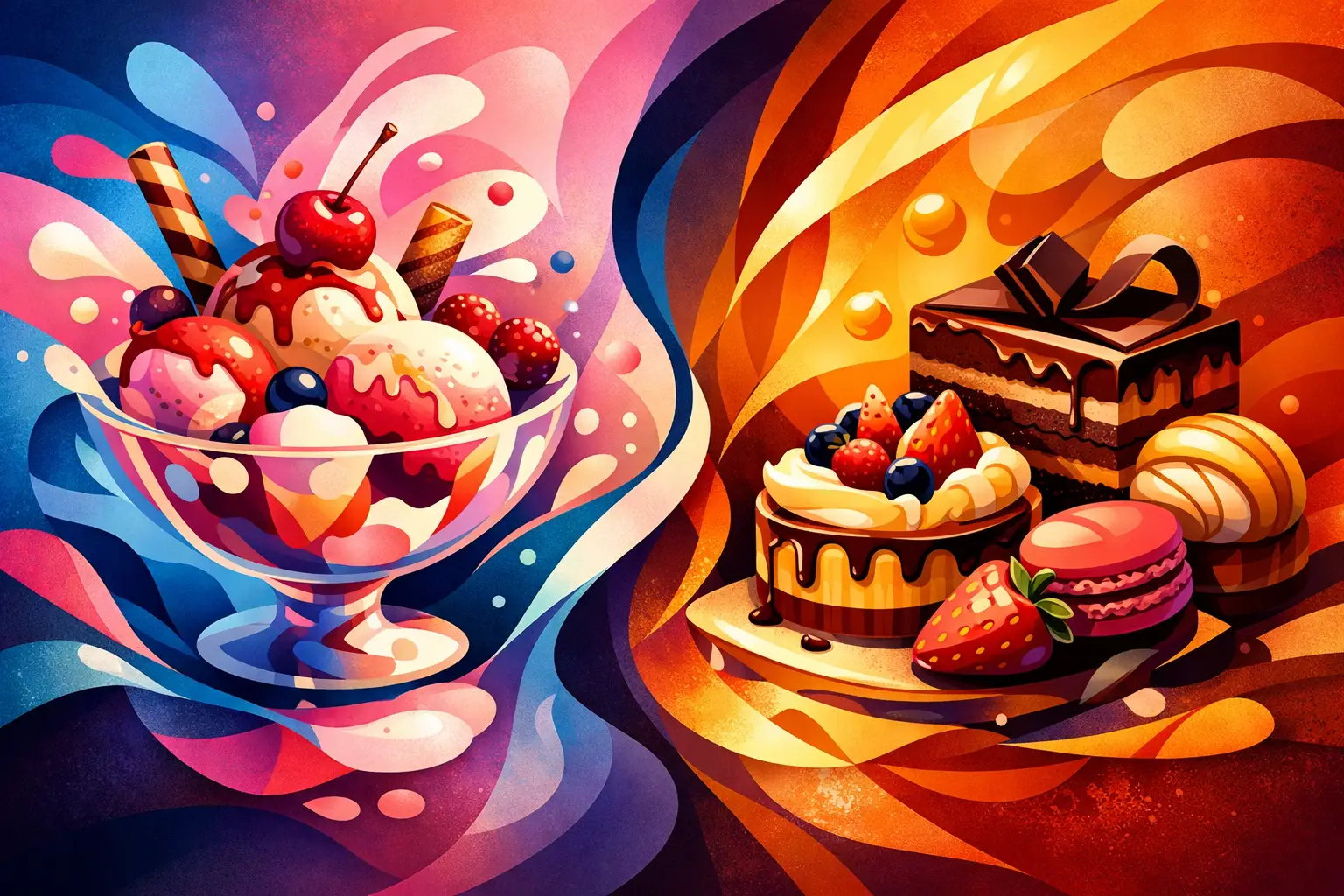 Eisbecher oder Patisserie - was passt wann?