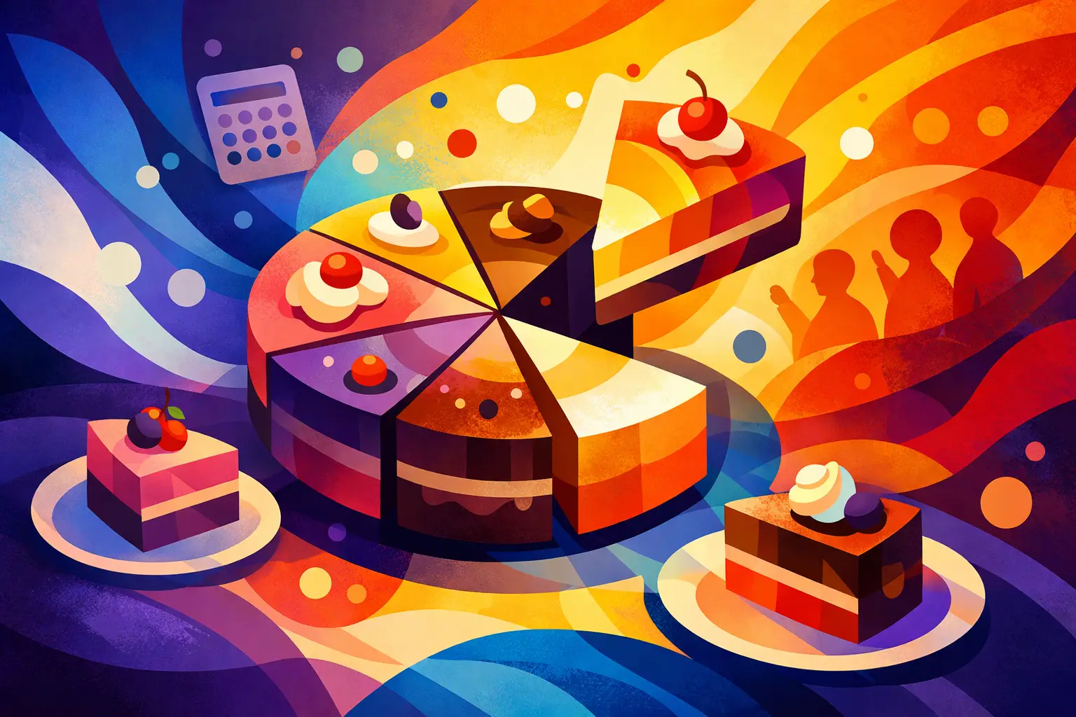 Calculating cake slices for guests made easy