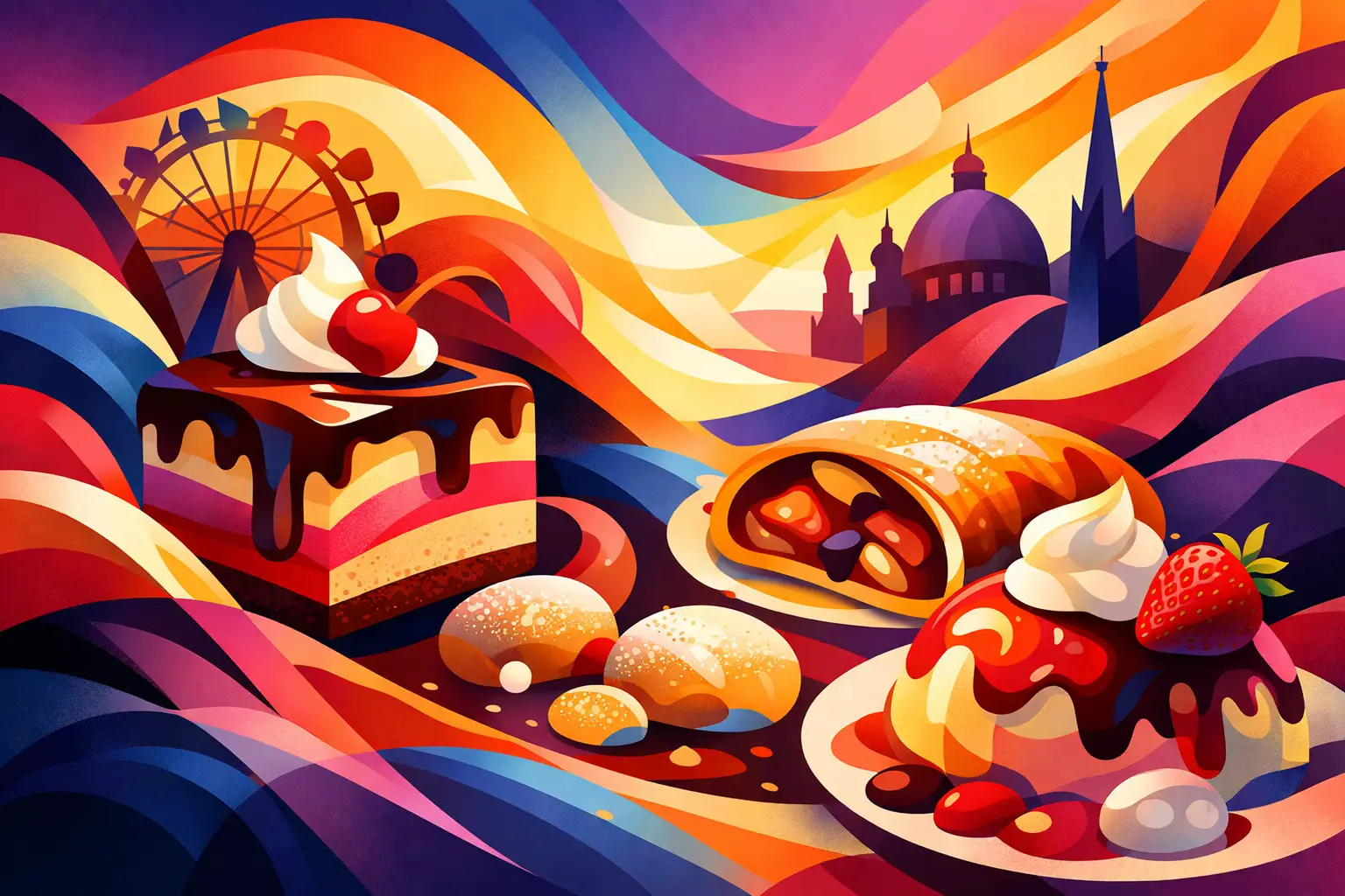Modern Viennese pastries today