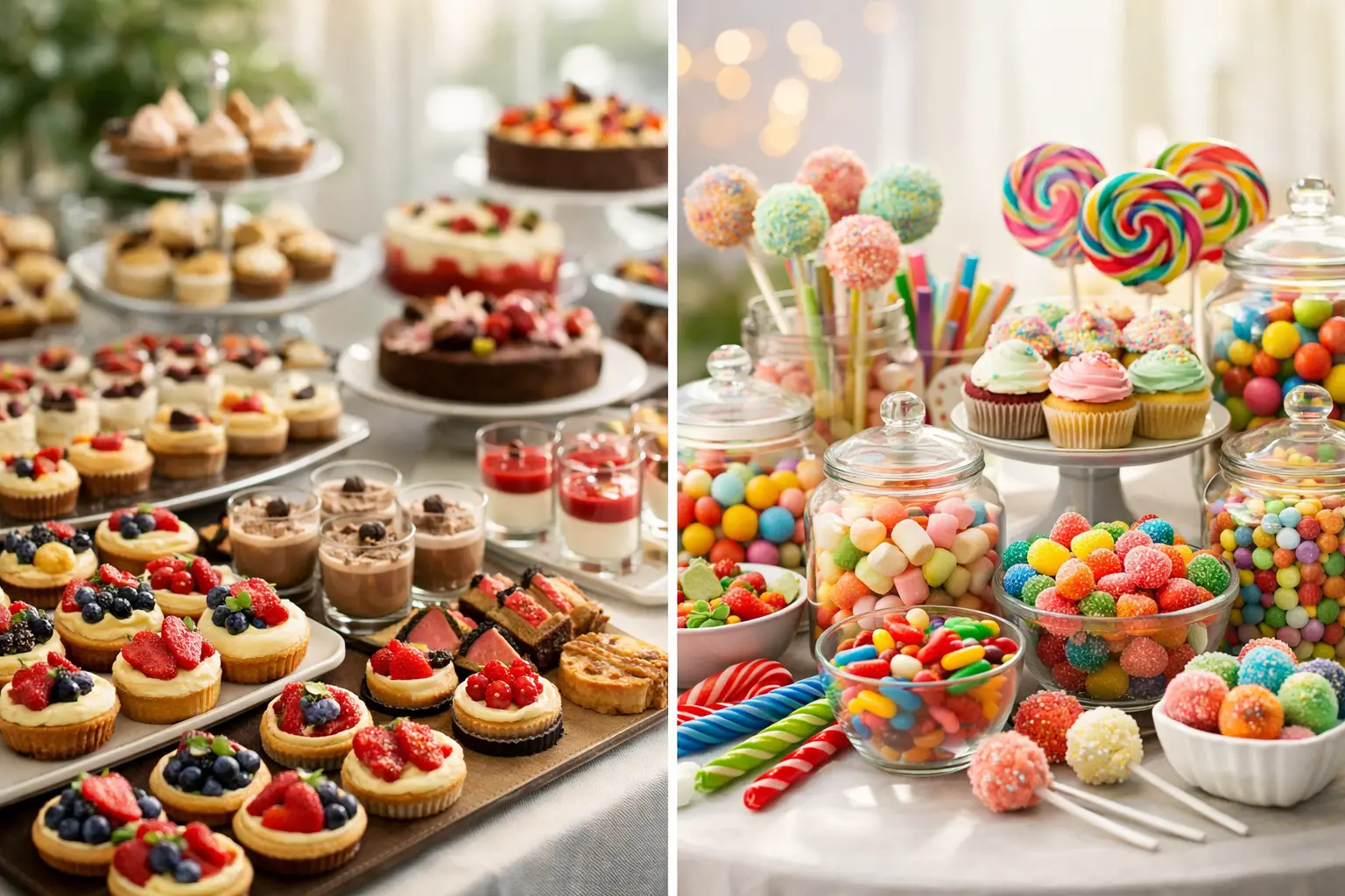 Dessert buffet or candy bar: Which is a better fit?
