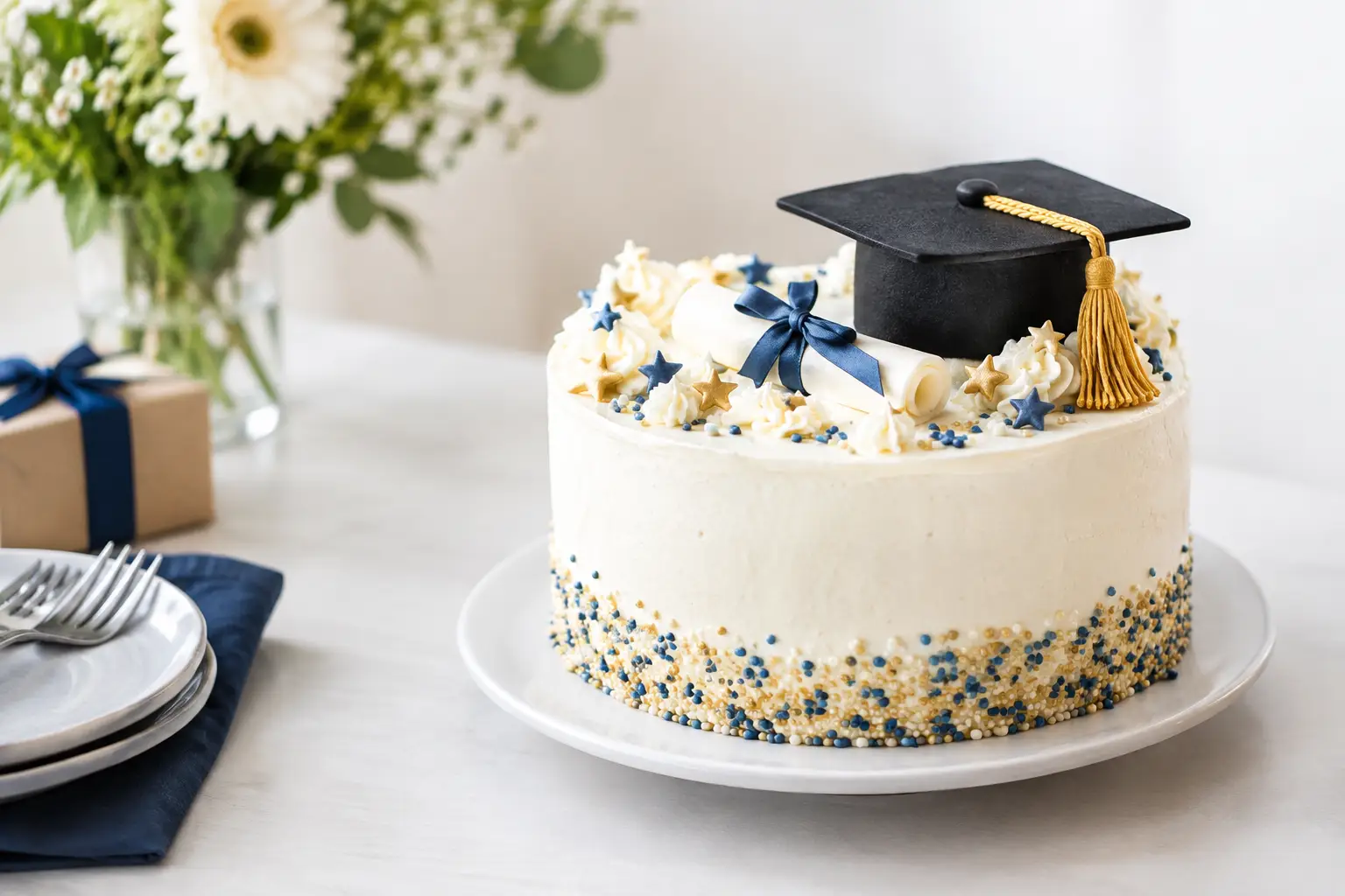 Example of a personalized graduation cake