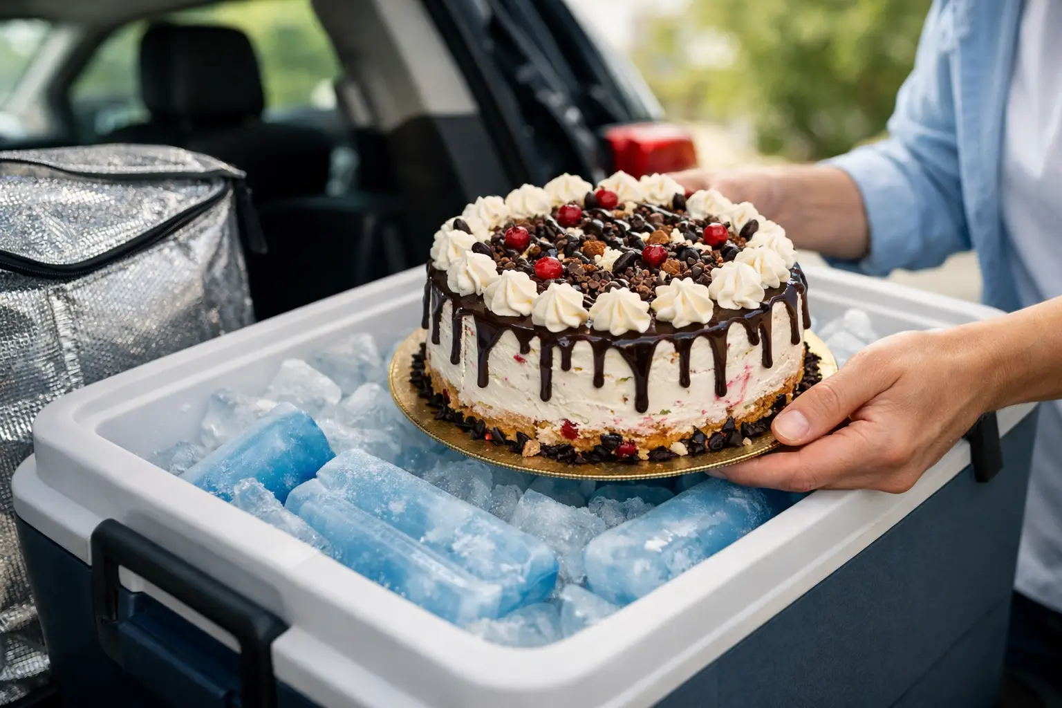 Transporting an ice cream cake safely: 7 clear tips
