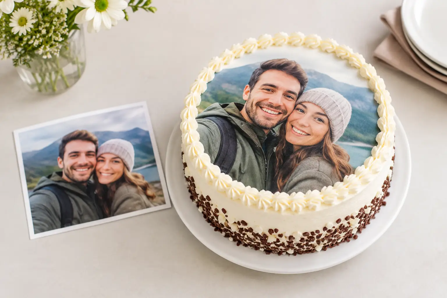 Design a photo cake for special moments