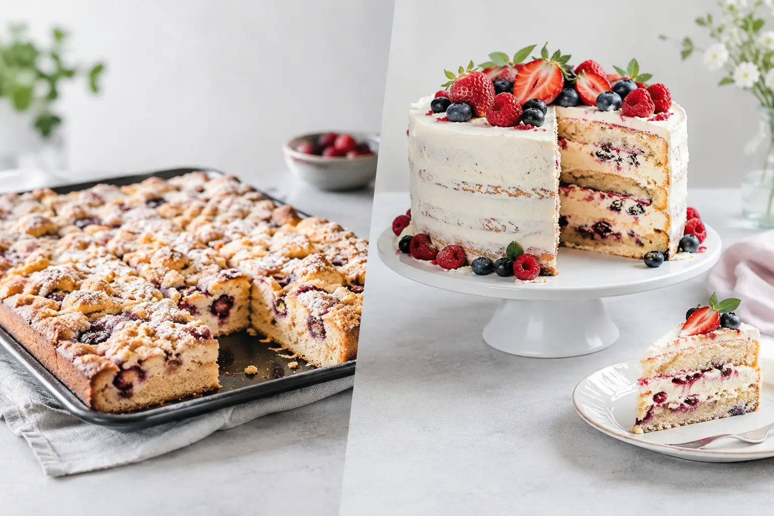 Blechkuchen versus Torte - was passt besser?